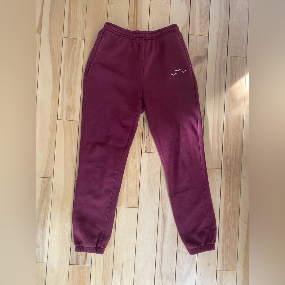 Maroon Joggers Sweatpants